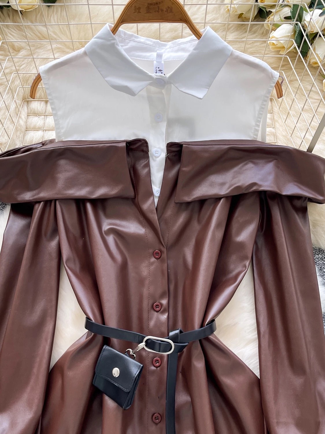 Born to slay leather shirt SH178 images